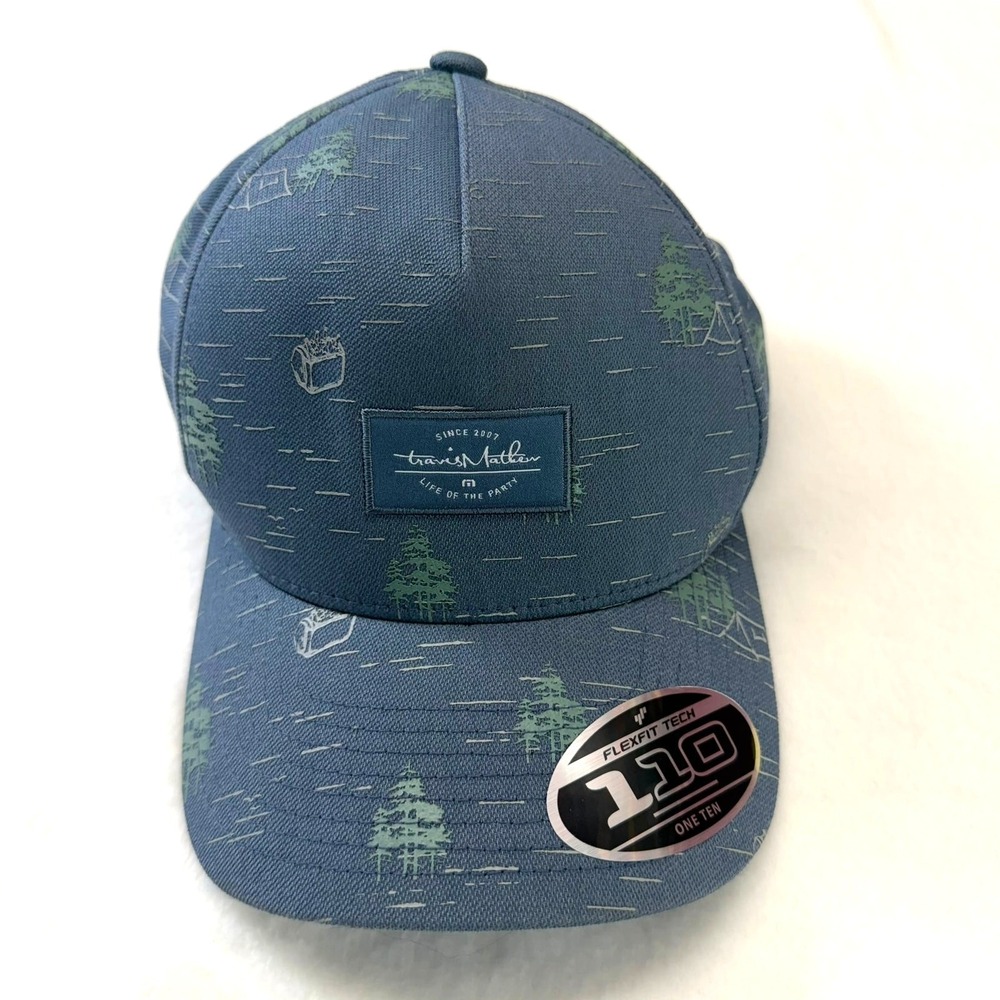 Travis Mathew‎ Match Point Insignia Blue Life of the Party Snapback Hat Flexfit
